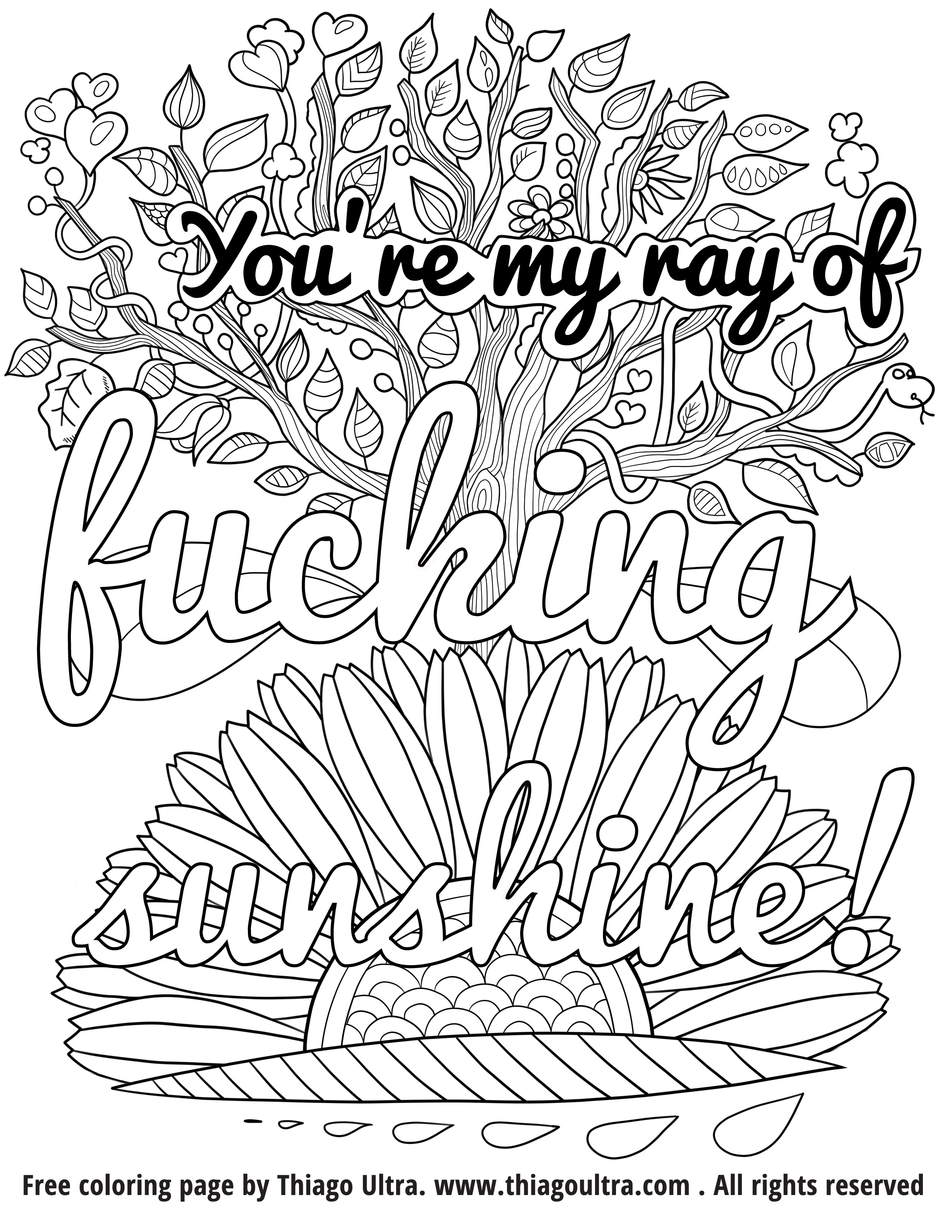 Swear Word Coloring Pages at GetColorings.com | Free ...