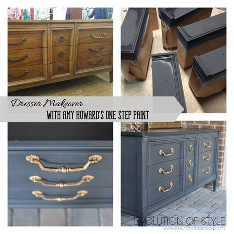I used this at the top coat on an annie sloan chalk paint. Dresser Transformed with Amy Howard's One Step Paint