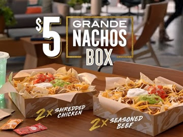 Taco Bell 5 Grande Nachos Box Commercial Share With Yourself