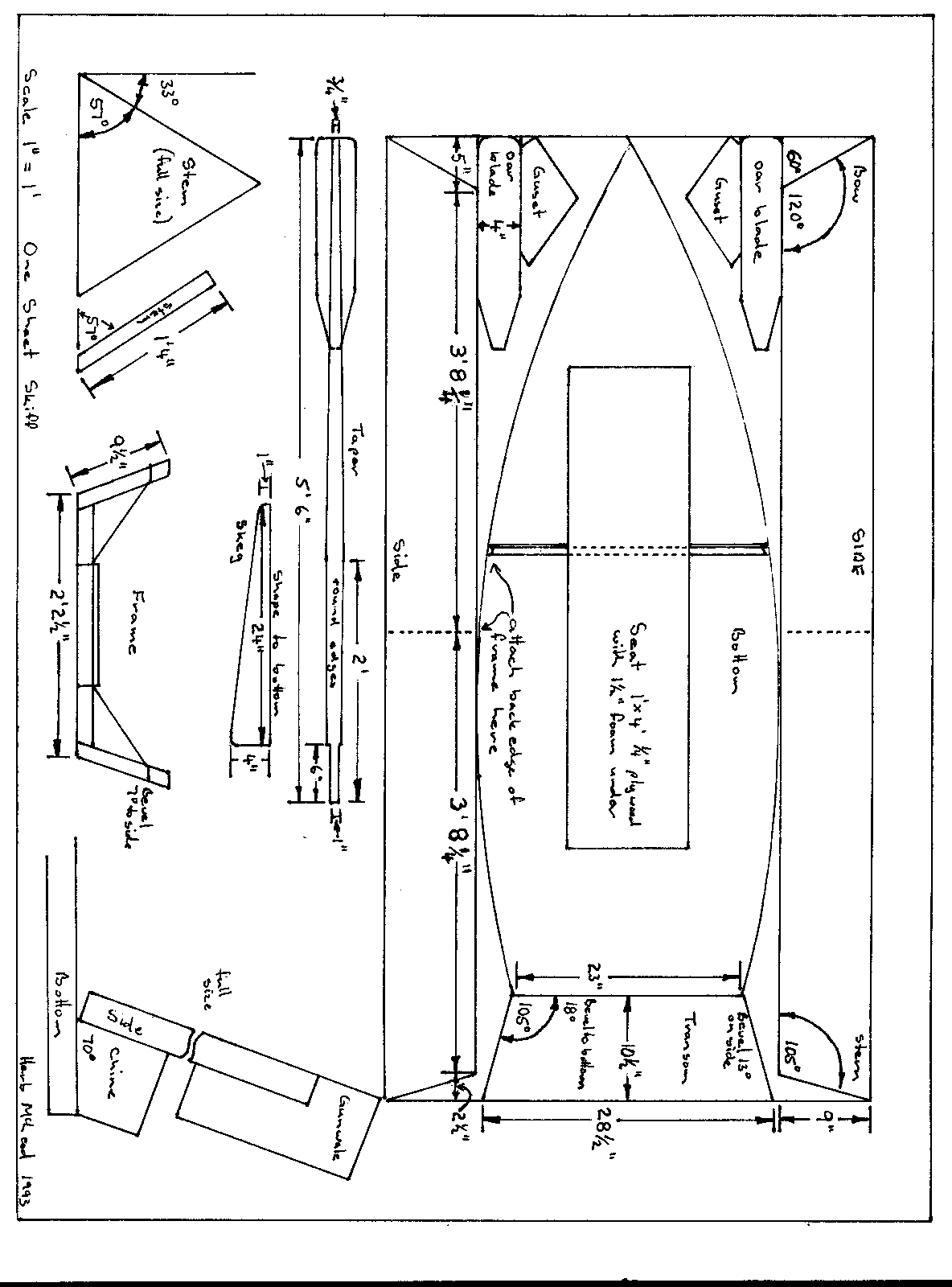 Wooden boat plans skiff | Antiqu Boat plan