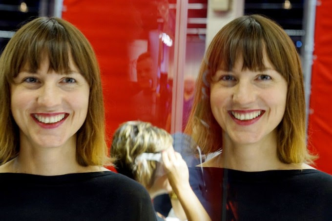 Íris Ólafsdóttir, Kúla's founder and CEO, photographed at Photokina in Cologne with the company's SLR product