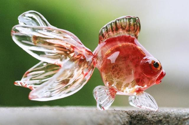 ガラスの金魚 網野篤子 ガラス細工作家による手作り作品ギャラリー