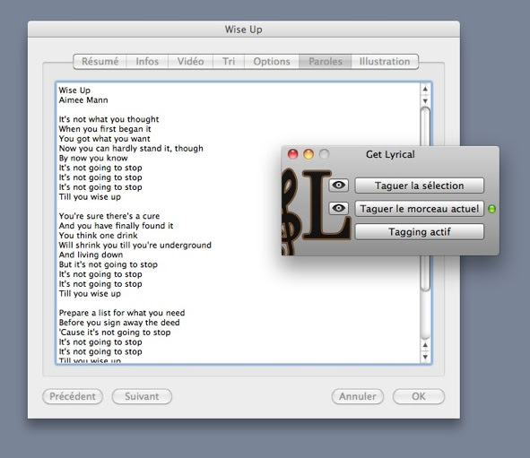 Logiciels Get Lyrical Et Mplayer Osx Extended Macgeneration