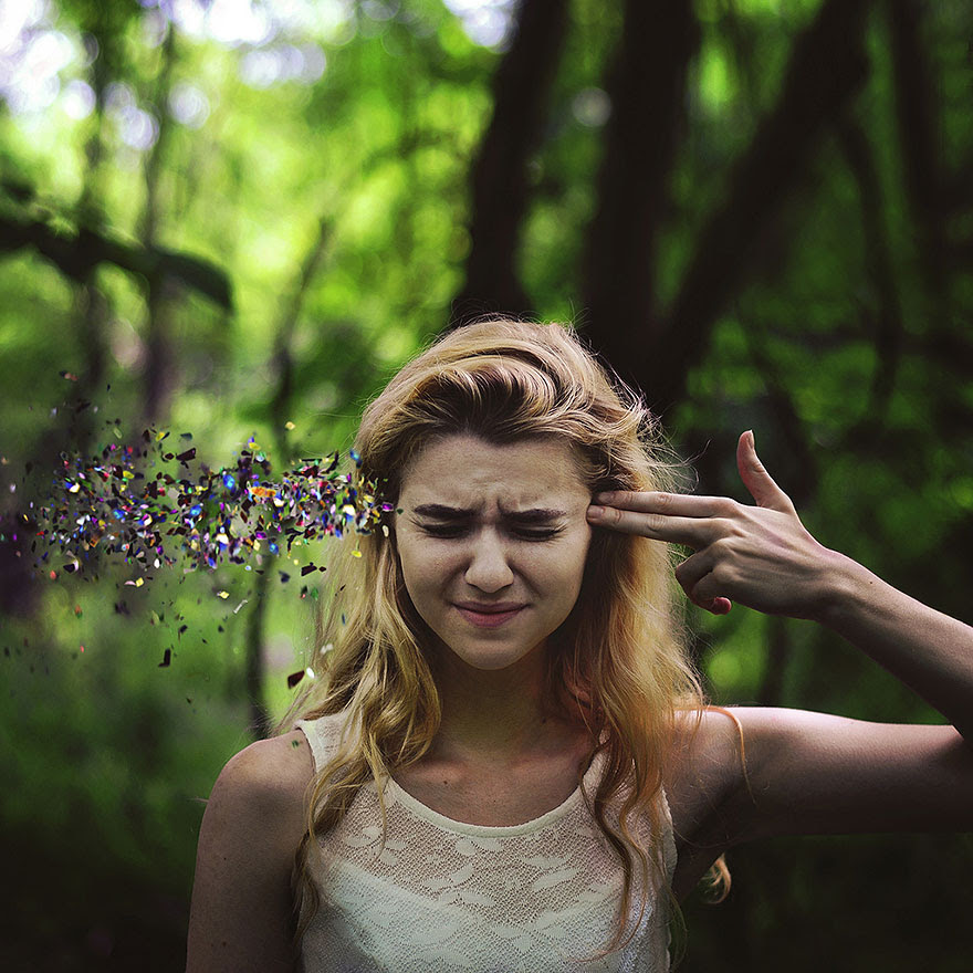 Surrealistic self portraits by Rachel Baran OZONWeb by