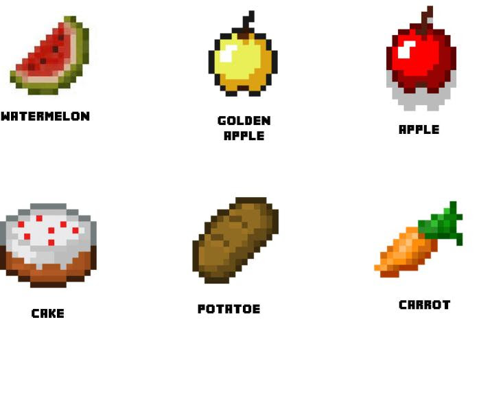 minecraft food labels printable - Clip Art Library