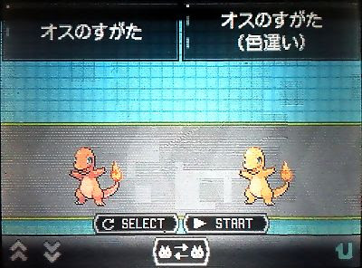 シャワーズのポケアクアリウム 色ヒトカゲ
