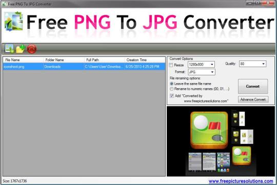 Free Picture Solutions - Free PNG to JPG Converter Download