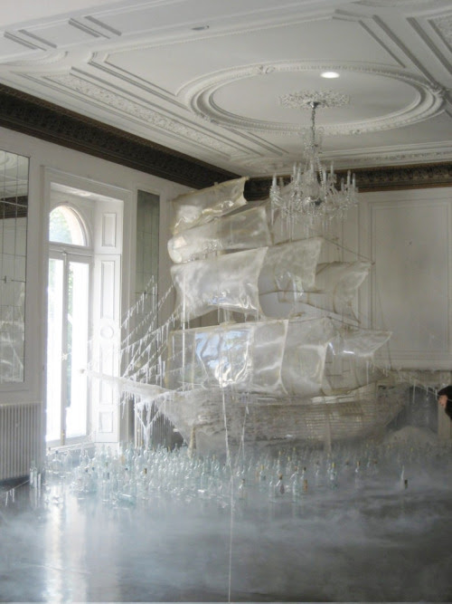 rosettes:

Ice ship sculpture created by set designer and art director Rhea Thierstein | Shot by Tim Walker
