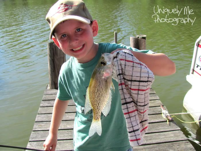 My cousin with his fish