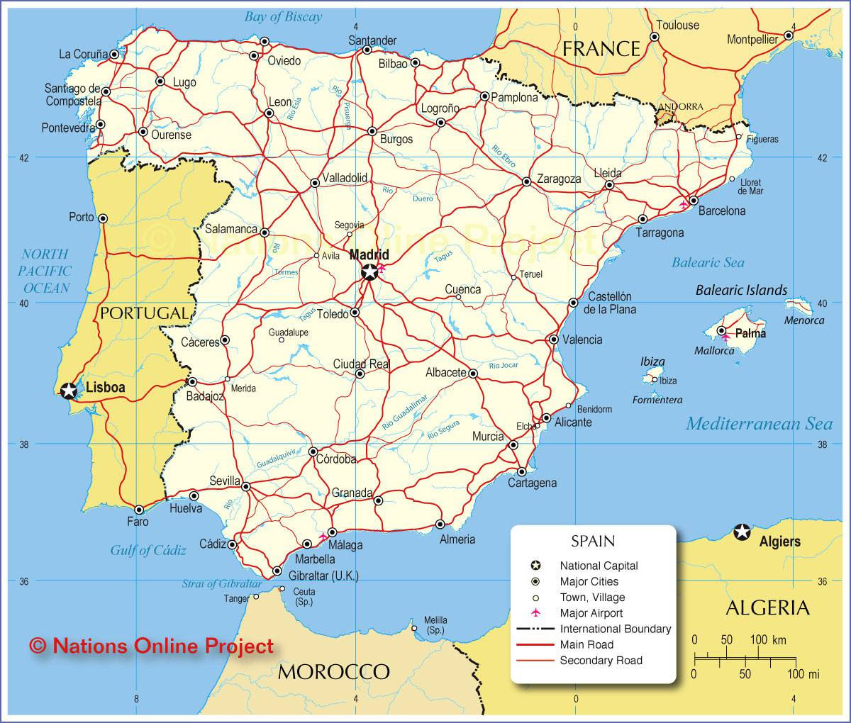 Infos sur : carte cote mediterranee espagne - Arts et Voyages