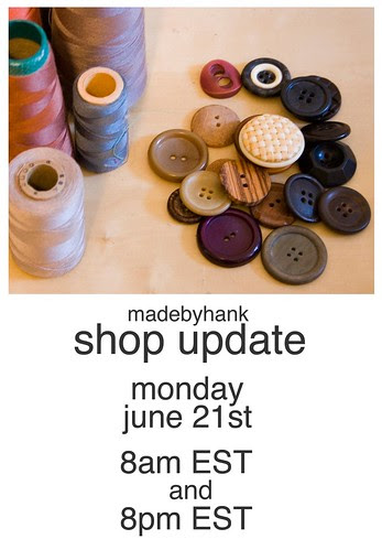 shop update this monday