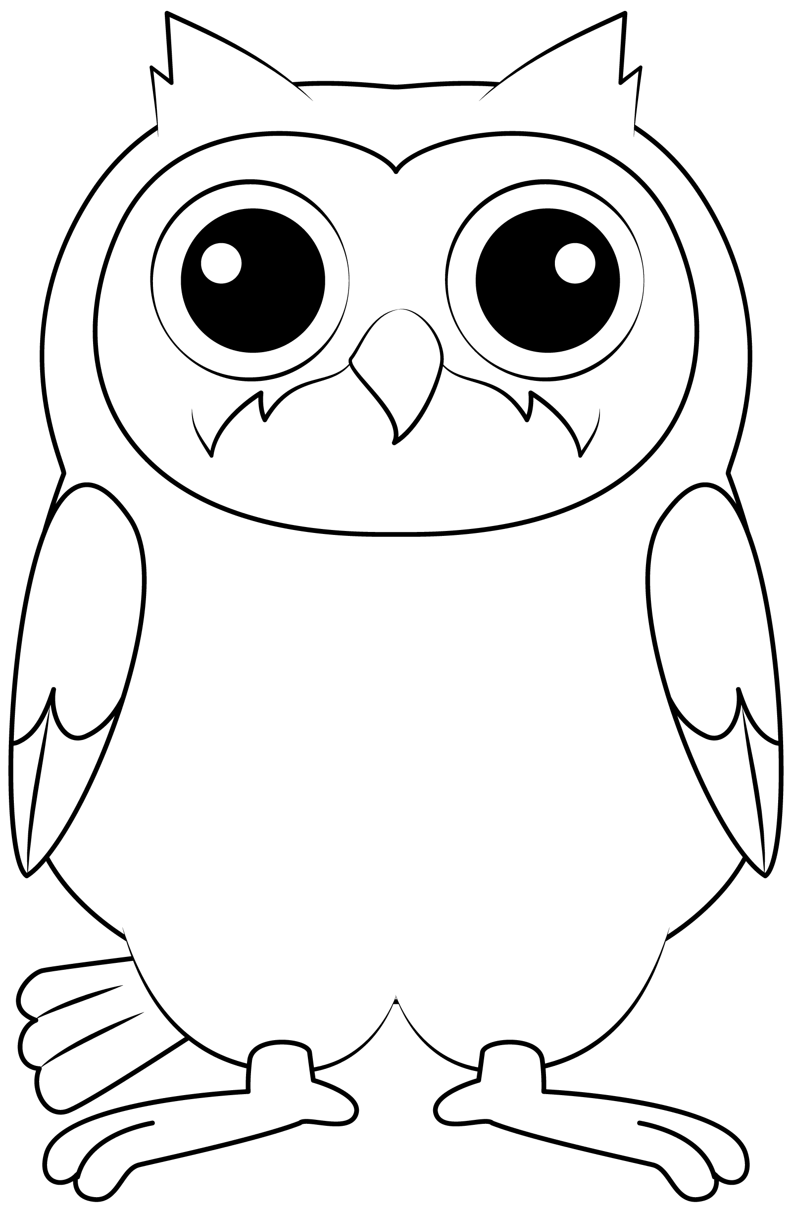 印刷できるフクロウのテンプレート ペーパークラフト
