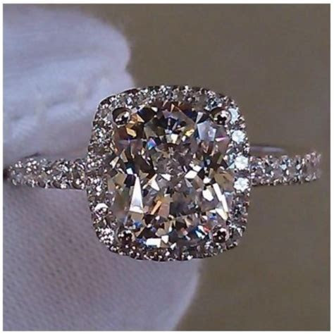ladies sterling silver man  nscd sona diamond cushion