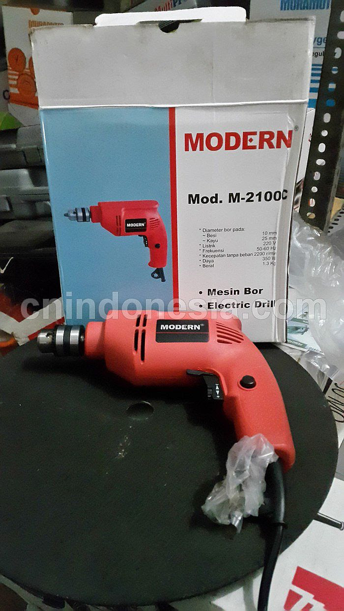 POWER TOOL MODERN Mesin Bor Listrik 10mm M 2100C POWER TOOL MODERN Mesin Bor Listrik 10mm M 2100C