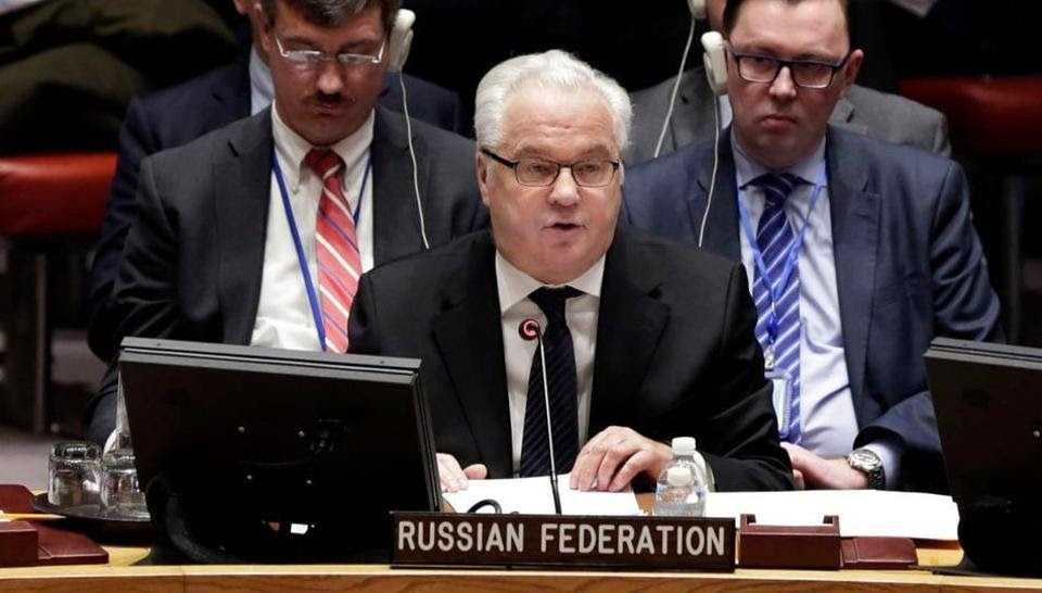 IMG RUSSIA's Ambassador to United Nations, Vitaly Churkin,