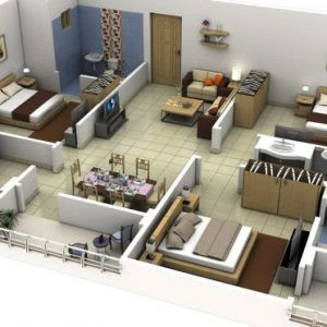 Gambar 15 Denah Rumah 3 Kamar Minimalis 3d Terbaru 2020 Gambar 15 Denah Rumah 3 Kamar Minimalis 3d Terbaru 2020