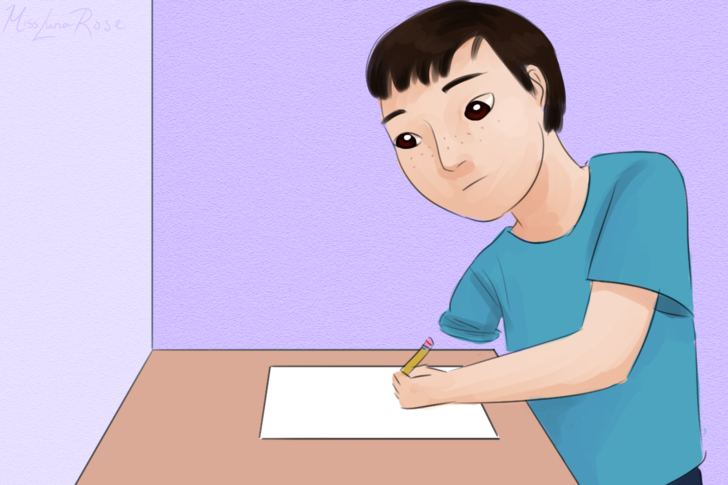Disabled Man Writing.png