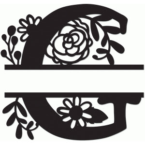 Download Silhouette Design Store - View Design #64132: split monogram g