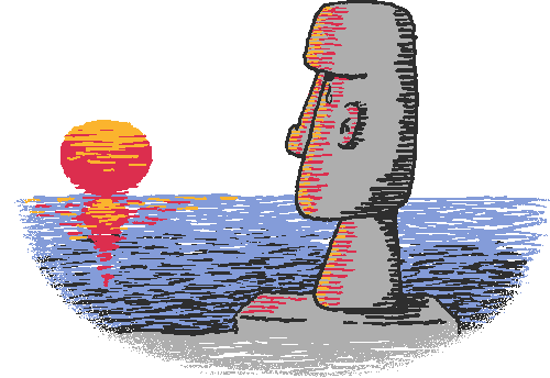 Moai モアイ のイラスト イラスト集