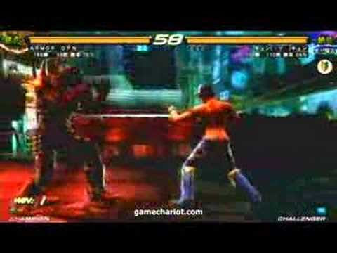 armor king tekken 6. TEKKEN 6 - Armor King vs Julia
