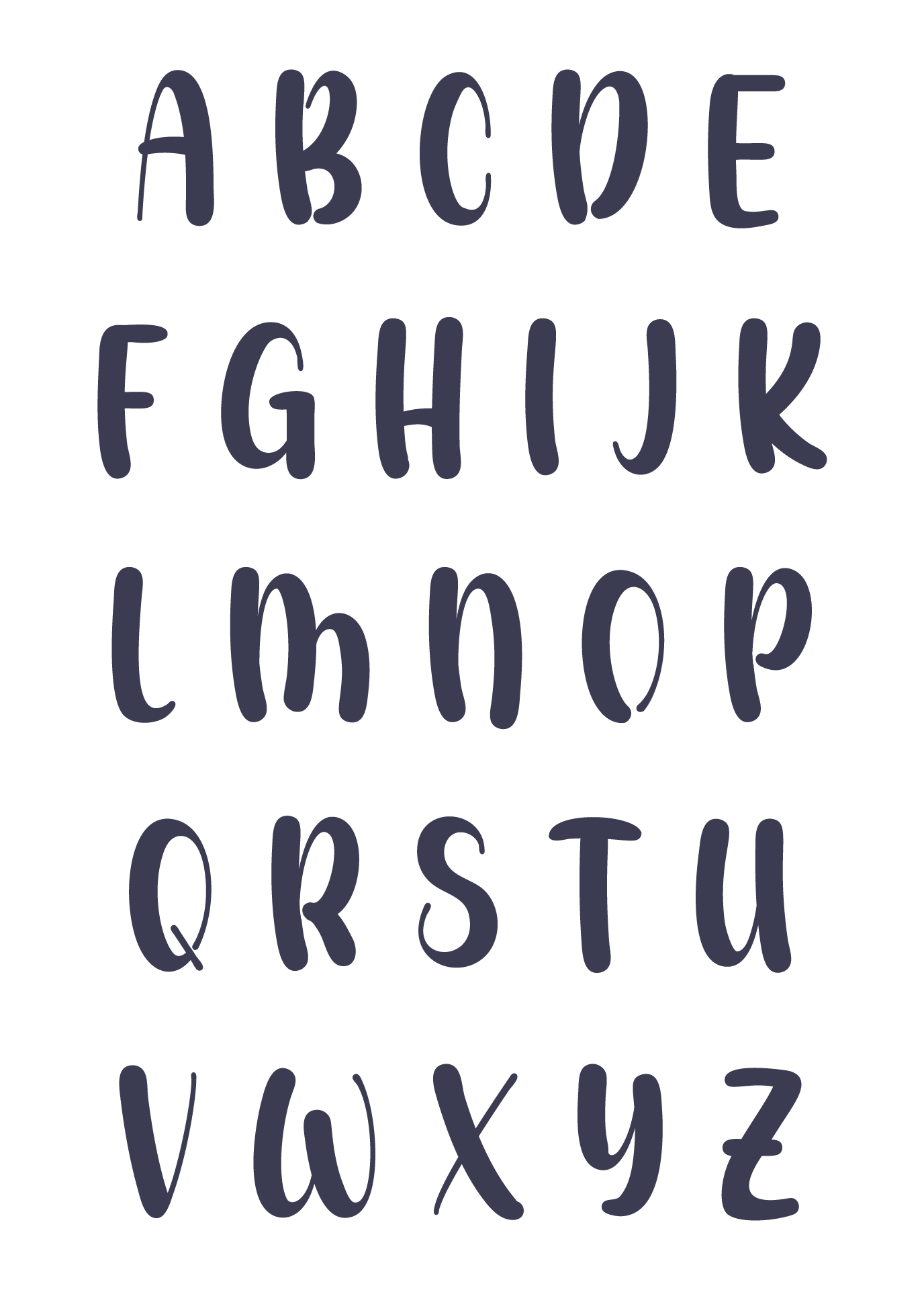 6 best images of 6 inch printable bubble letters