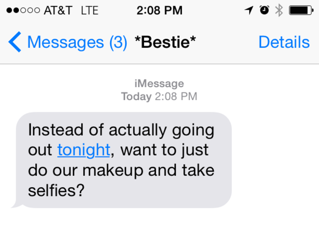 Maybe slip into something a little more comfortable.*