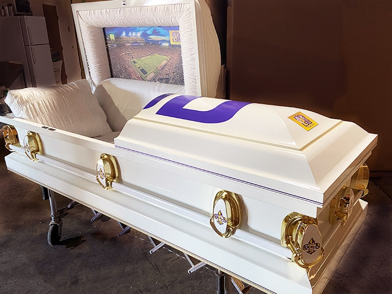 LSU Tigers Casket - Sky Caskets