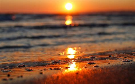 nature sea river water wave sunset sun bokeh background