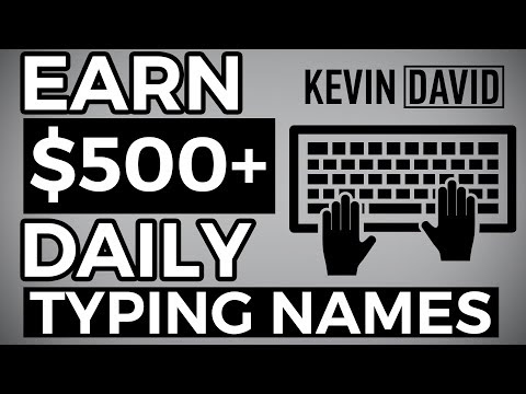 Earn $500 By Typing Names Online! Available Worldwide (Make Money Online)