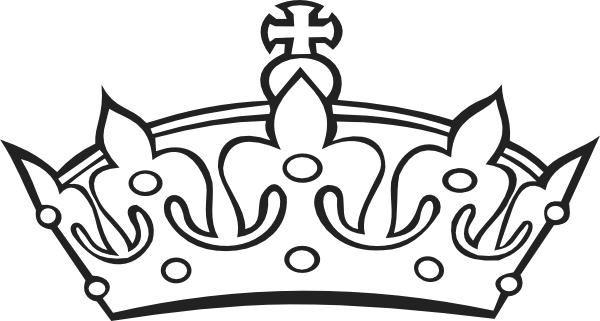 Download Crown Outline clip art - vector clip art online, royalty ...