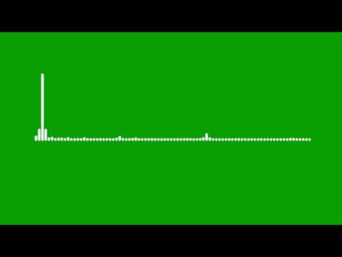 New green screen line audio spectrum