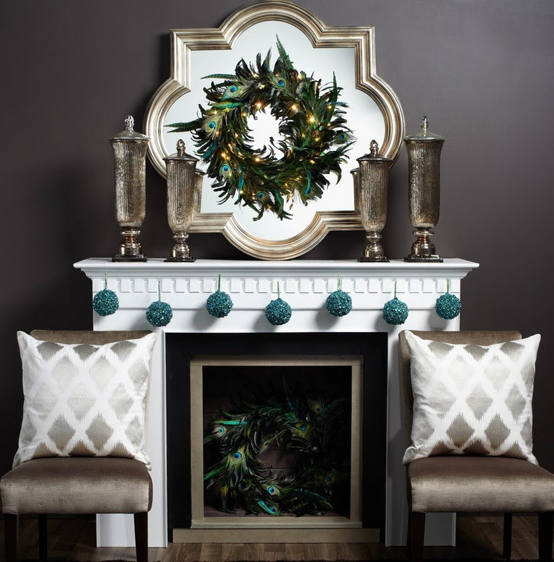 Christmas Mantel Decor Ideas 792 x 804