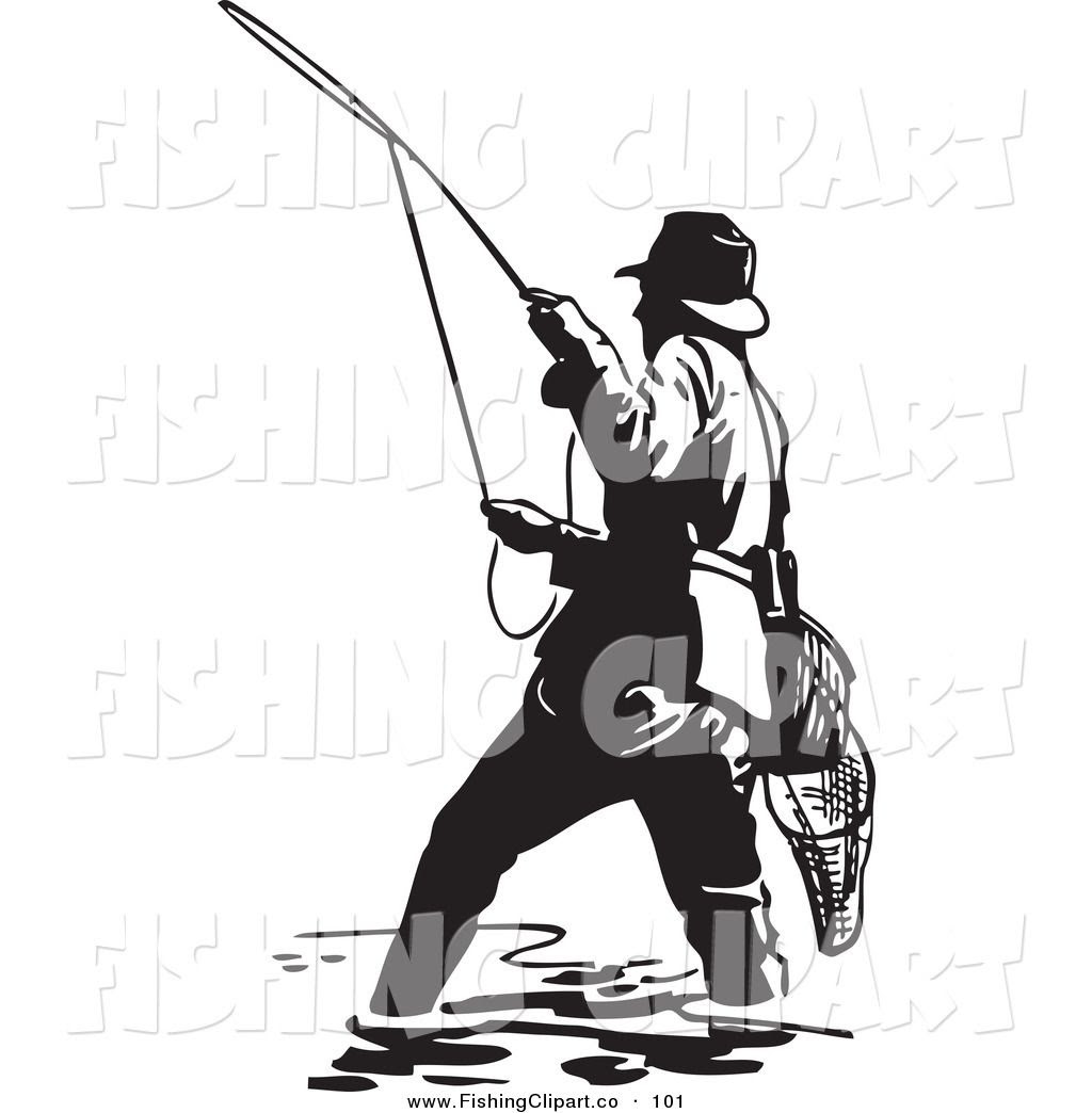 Download Fly Fisherman Silhouette at GetDrawings | Free download