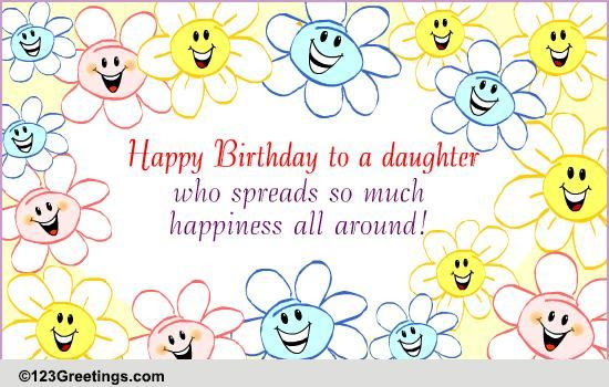 Spreads Happiness! Free For Son & Daughter eCards 