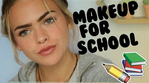 natural drugstore makeup tutorial  school summer