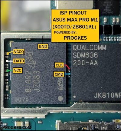Asus Zenfone Max M2 Isp Pinout