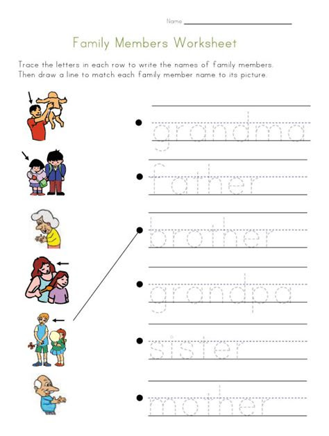Family worksheets for kids ; new 210 family types worksheets family worksheet