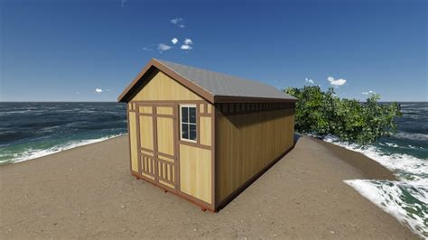 gable storage shed plan