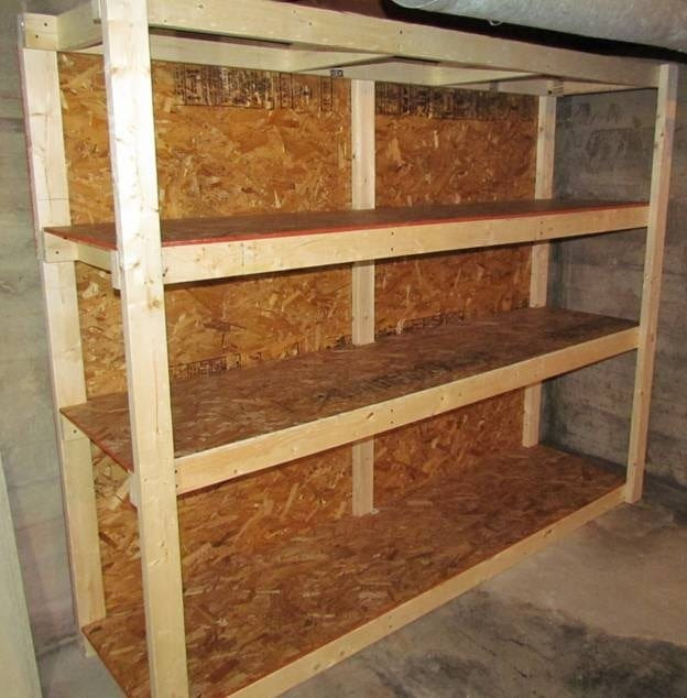Basement Storage Shelves