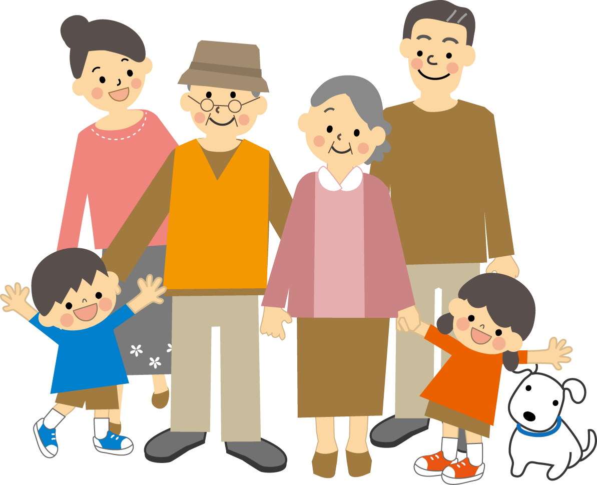 家族ファミリーのイラスト 無料イラスト フリー素材3