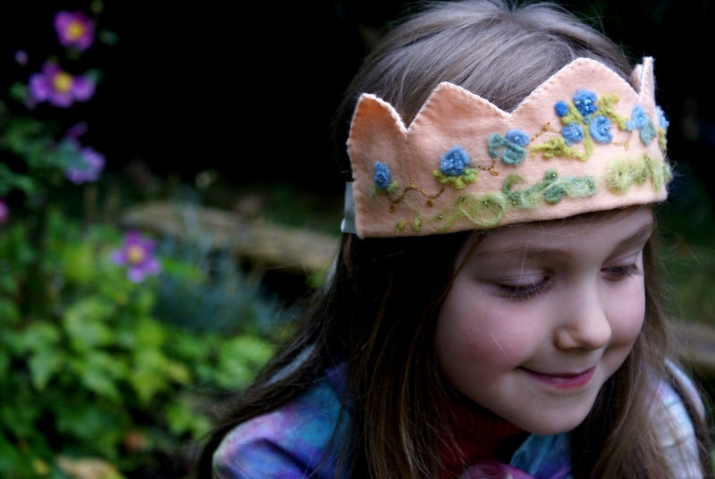 custom blue rose crown