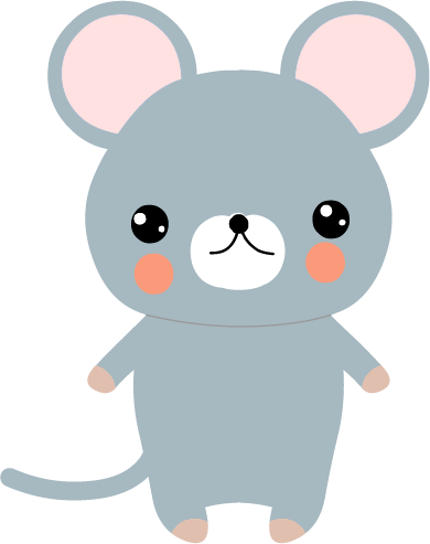 ねずみのイラスト 無料イラストフリー素材 可愛いネズミ2