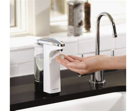 If this happens, the pump will whine but not dispense any soap. simplehuman | 237ml sensor pump with soap sample, white