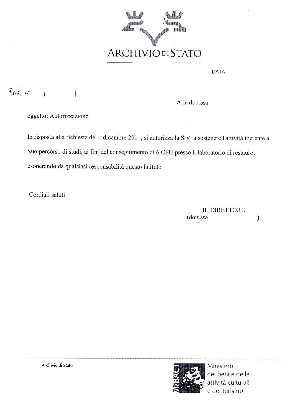 3) Farsi rilasciare l'autorizzazione a svolgere l'attività ...
