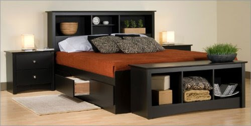 Queen Size Black 5 Piece Bedroom Set