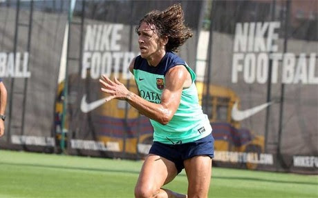 Puyol, en la Ciudad Deportiva del FC Barcelona