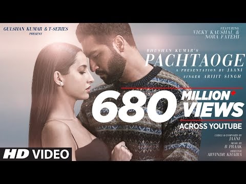 Pachtaoge lyrics in Hindi and English