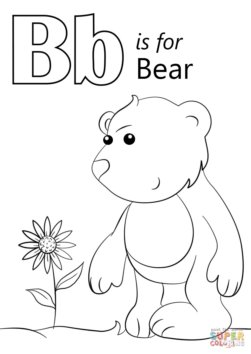 letter b coloring pages at getcoloringscom free printable colorings