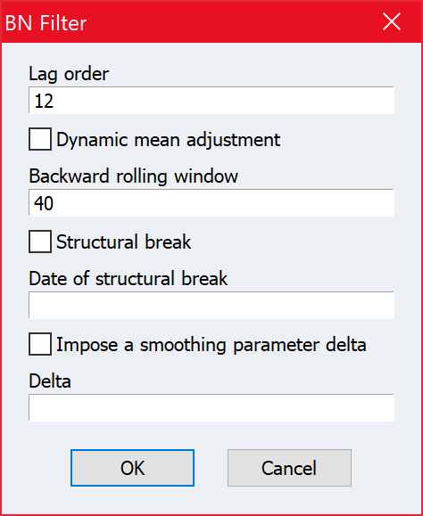 BN Filter Dialog