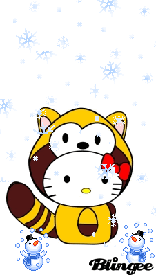 キティちゃん あらいぐまラスカル 待ち受け Decome